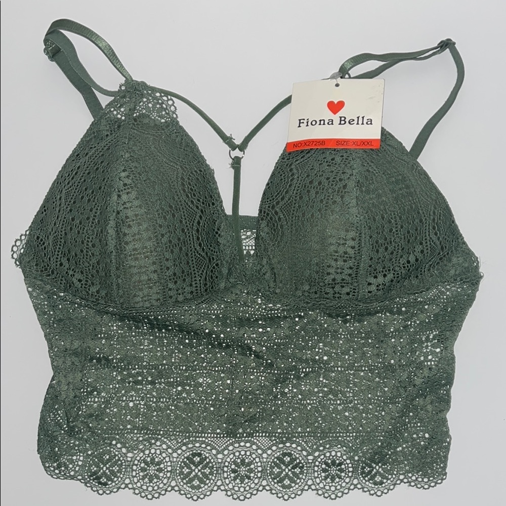 Green Lace Bralette